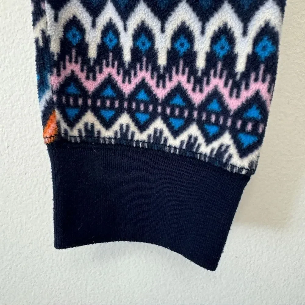 Fleece Pajama Pants White Fair Isle Lounge Girls Pants Old Navy Size 8